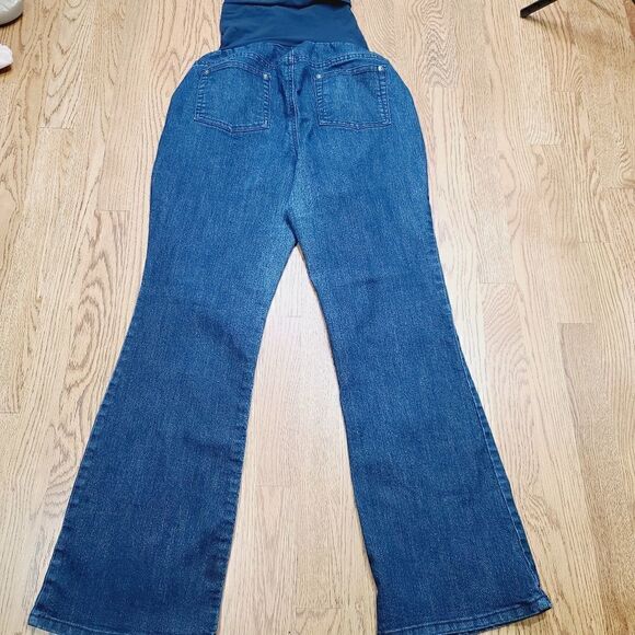 Indigo Blue Maternity Jeans Large (12-14) - Picture 4 of 5